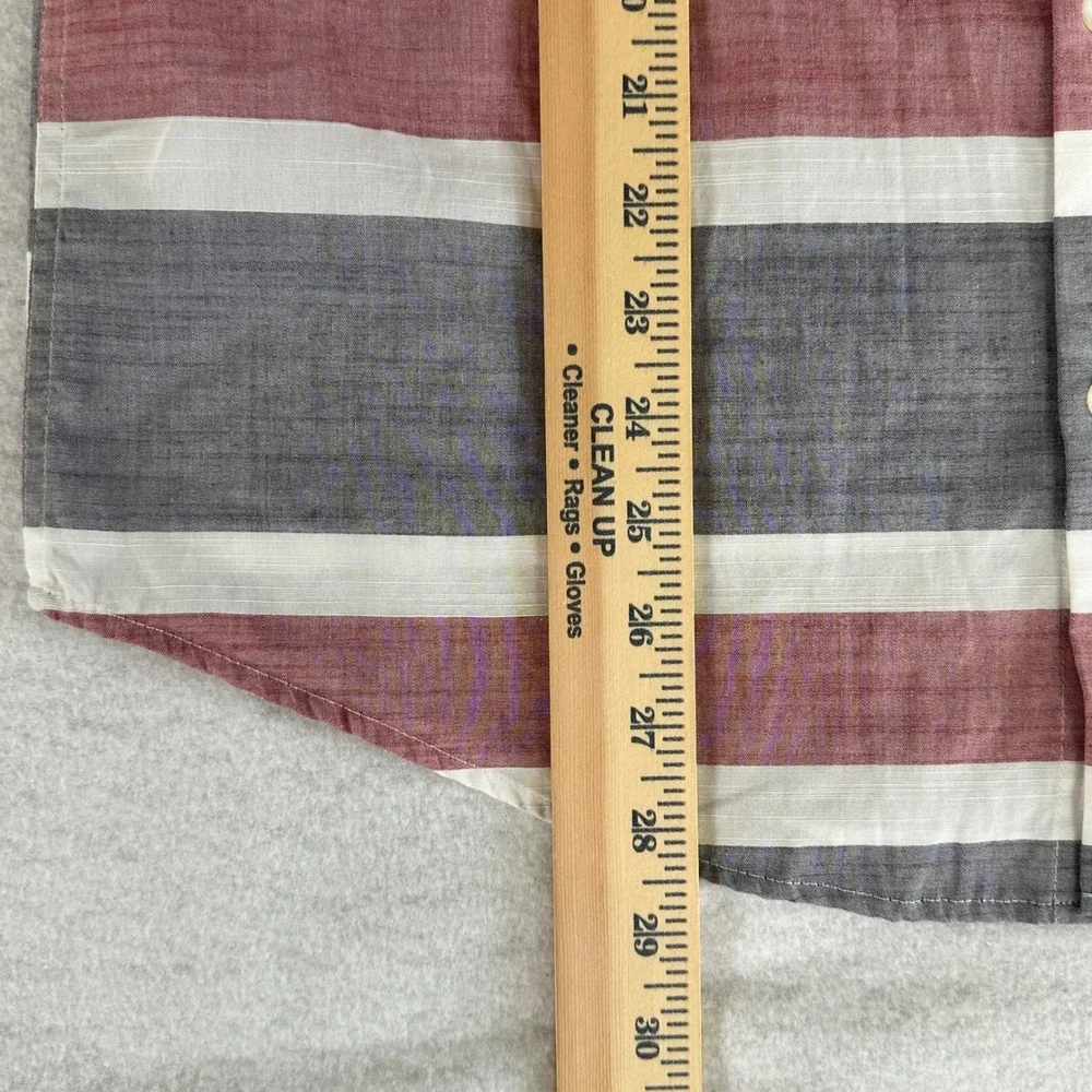 Original Penguin Mens Heritage Slim Fit Medium Short Sleeve Button Down Shirt